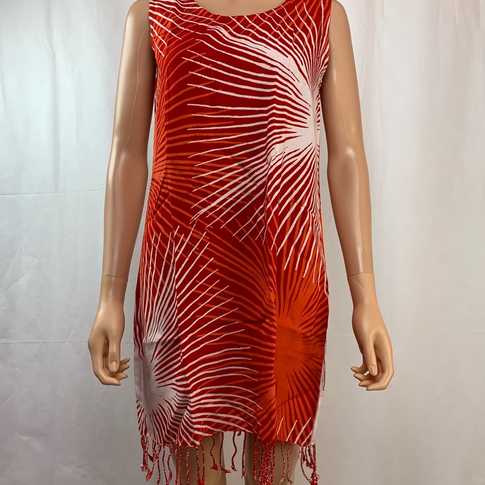 Caribelle Batik Handmade Frill Tank Dress